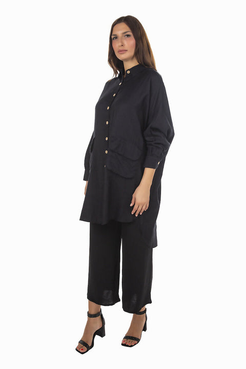 MY PEANUT Nysa Pocket Detailed Tunic