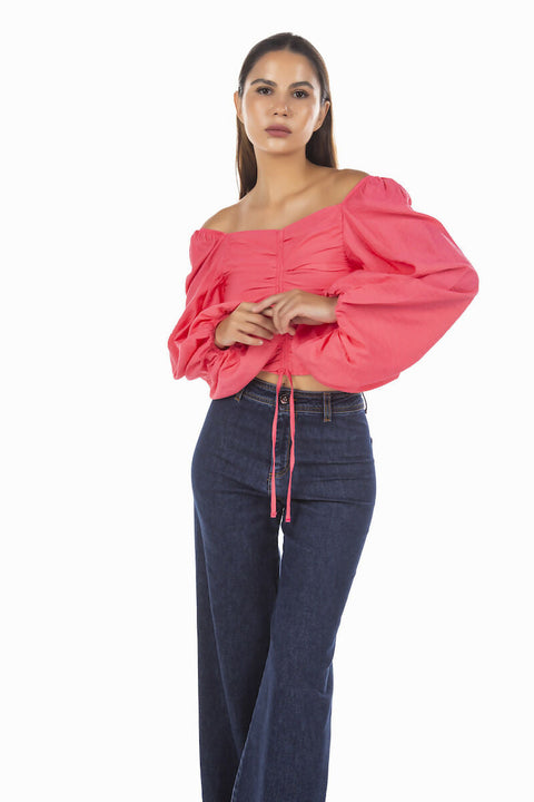 MY PEANUT Elizabeth Blouse in Pink