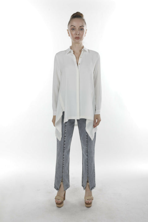 MY PEANUT Rhe Asymmetric Shirt