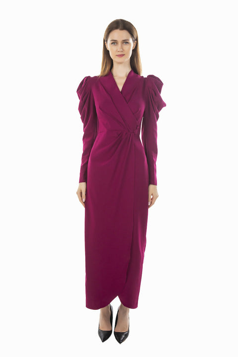 MY PEANUT Sebnem Draped Party Dress