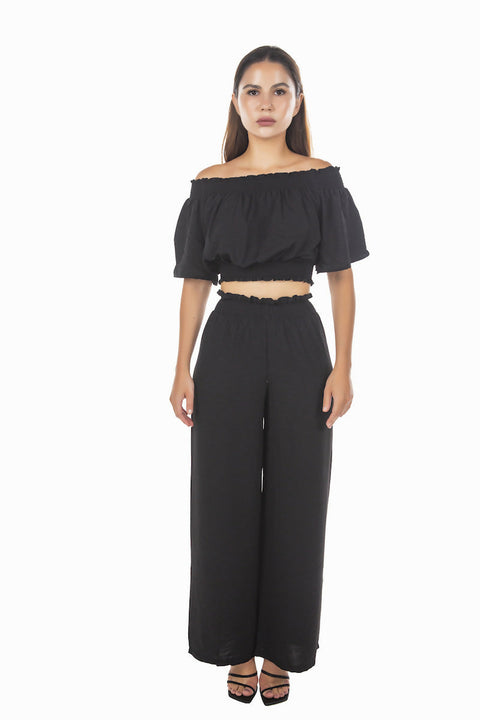 MY PEANUT Helen Aerobin Co-ord in Black