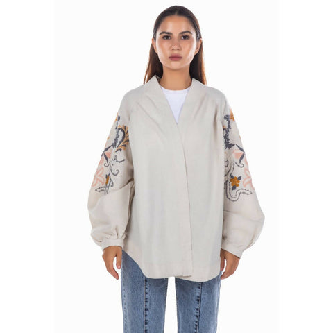 MY PEANUT Mardin Embroidery Linen Caftan