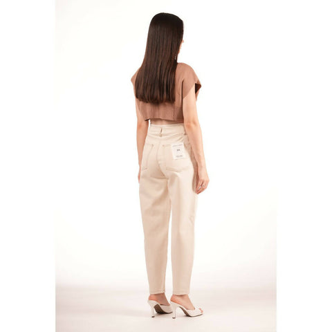 MY PEANUT Sade Pleated Natural Jeans